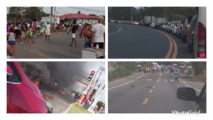 Another day of protests, burning tires and roads blocked for hours